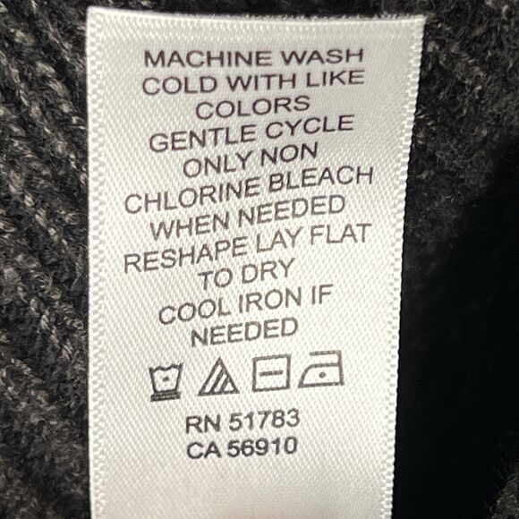 Maurices Sz XL Black Sweater Chunky Ribbed Open Knit - Picture 5 of 8